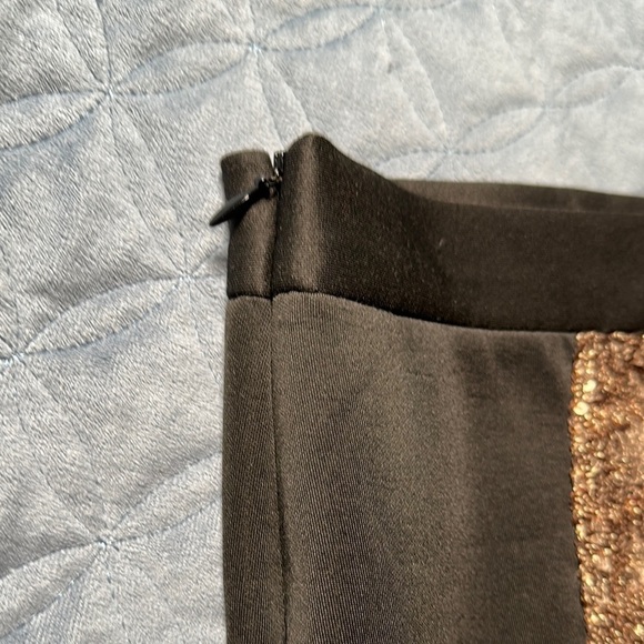 ASOS Curve Gold Sequin Pencil Skirt Night Out - Picture 4 of 7